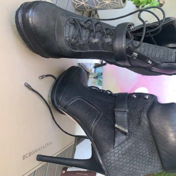 BCBG Suede/Leather Booties - Picture 3 of 3